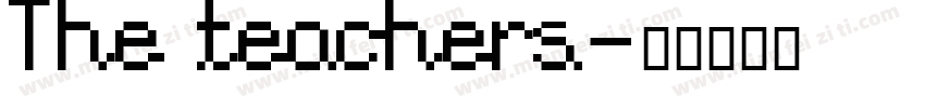 The teachers字体转换